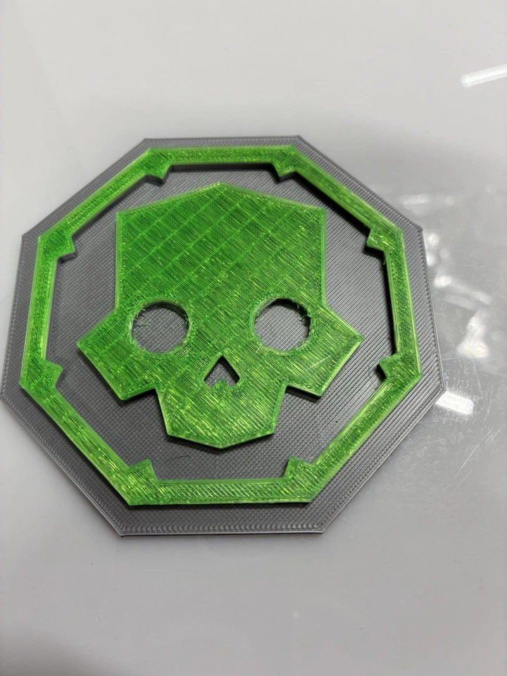 Posavasos impresos en 3D Helldivers (juego de 4) gris/verde Foto 1 de 1
