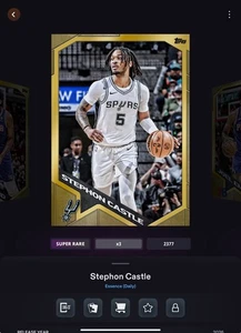VIDEOGAME Topps NBA Collect 25 - ESSENCE Gold - STEPHON CASTLE - Bild 1 von 2