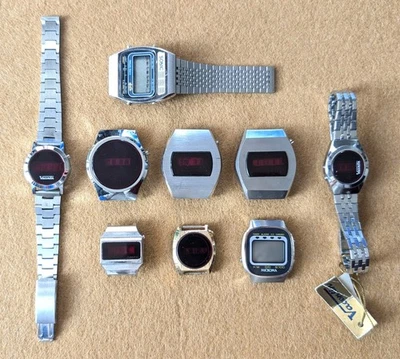 Lotto orologi digitali e led rossi vintage watch led reds clock not working - Photo 1/4