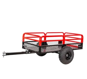 XtremepowerUS 1500lbs Tow Behind Dump Cart ATV UTV, Pull Trailer Mower Tractor - Picture 1 of 6