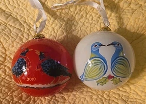Dillard's 2008 e 2010 Due colombe tartarughe e quattro uccellini che chiamano - 12 giorni di Natale - Foto 1 di 11
