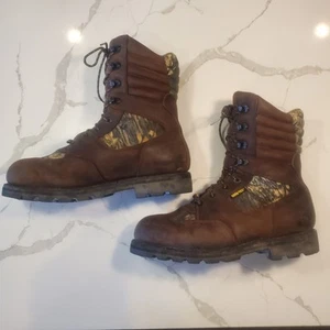 Cabela’s Browning Hunting Boots Mens 10.5 Brown Leather Insulated Gortex Tall - Picture 1 of 12