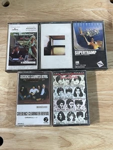 Cassette Tape Lot (5) Supertramp, Rolling Stones, Dire Straits, CCR, 10CC - Picture 1 of 4