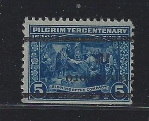 Precancels - IL - Hindsboro - 550-L4 TS inv - 5¢ Pilgrim - $10 type - Bild 1 von 2