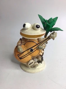 Vintage Sea Shell Frog spielt Gitarre 6" Florida Souvenir gebraucht - Bild 1 von 5