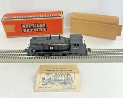 Post war vintage Lionel #623 Santa Fe Diesel Switcher Locomotive WORKS Complete - Image 1 of 4