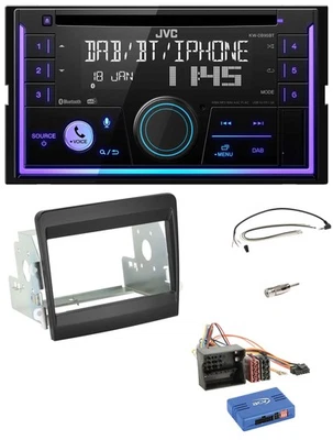 JVC Lenkrad USB 2DIN DAB Bluetooth CD Autoradio für Porsche Boxster 2012-2016 - Bild 1 von 4