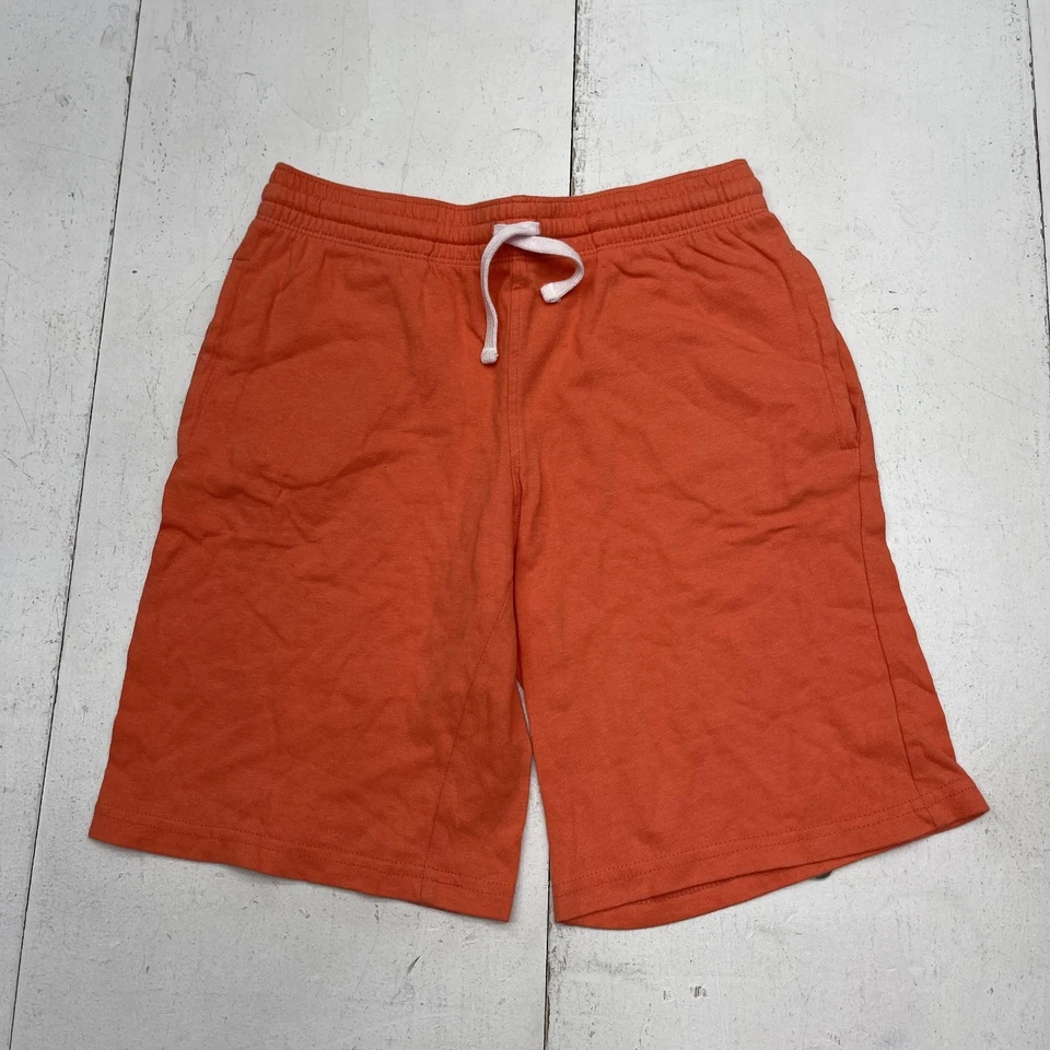 Crazy 8 Pantalones Cortos Juveniles Grandes 10-12 Naranja Algodón Cordón Elástico Cintura Bolsillos Foto 1 de 4