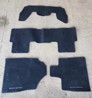 Juego completo de 4 alfombrillas negras originales Honda Pilot 2025 para llevar originales Foto 1 de 4