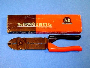 NICE THOMAS & BETTS T&B STA-KON WIRE TERMINAL TOOL~8 FUNCTION TOOL - Picture 1 of 15