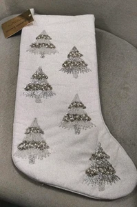 Christian LaCroix SAMT PERLEN PERLENSTRUMPF BESTICKT BAUM Weihnachten NEU 22 - Bild 1 von 23