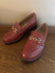 Circus by Sam Edelman Deana Bit Damen-Halbschuhe rot Kroko-Muster Größe 6. " EUC - Bild 1 von 18