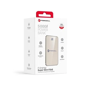 Forcell F5k8 Power Bank 5000mah Mag Safe 15w Usb-c Begie Per Lg Optimus G2 D802 - Foto 1 di 9