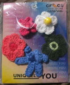 Uniquely You Crocs Jibbitz Charms Crochet Floral Mix 5 Pack - Picture 1 of 4