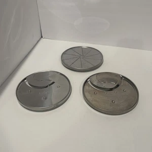 Cuisnart DLC Food Processor 3 Disc Lot 4,6 MM Discs, Fine Grater For DLC-7 - Picture 1 of 7