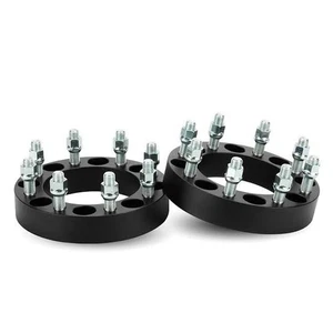 4x Wheel Spacers Black Forged 8 Bolt stud 50.8mm  8x165.1 126.15 CB Dodge Ram  - Picture 1 of 1