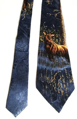 Wembley Endangered Species Arabian Oryx Necktie Multicolor  Men's Silk Neck Tie - Image 1 of 4