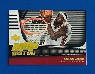 2006-07 UD LeBron James Cavaliers MVP Watch Gold Parallel Insert Card #MVP-LJ - Image 1 of 2