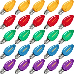 BORT 25er Pack C7 LED Ersatzglühbirne, bruchsichere C7 LED Leuchtmittel - Bild 1 von 12