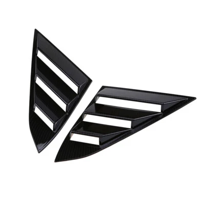 Cubierta de persianas de ventana lateral trasera cuarto de fibra de carbono para Honda Civic Sedán 16-21 Foto 1 de 4