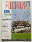 Fulham Footbal Club v Carlisle Utd. August 31st 1996 Matchday Programme