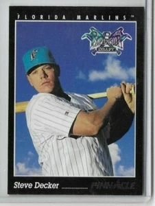 1993 Pinnacle #233 Steve Decker Florida Marlins Expansion Draft - Picture 1 of 2