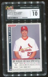 2006 Konami Powerful MLB Scott Rolen Rainbow Graded 10 Gem Mint by CGC - Picture 1 of 2