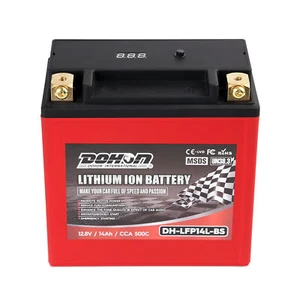 14L-BS 12V 14AH 460CCA Race Motorcycle Lithium Battery for 2021 Harley Davidson - Picture 1 of 11