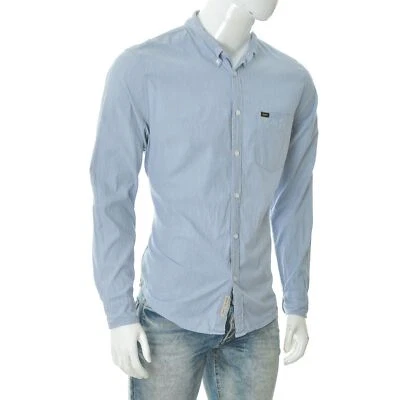 Lee Regular Fit Men's One-Pocket Flannel Shirt Button Up Long Sleeve Size XL - Image 1 of 4