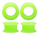 Silicone eyelets 1 & 1/4" or 30mm Body Jewelry green