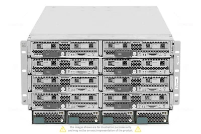 CISCO UCS 5108 8x UCS B200 M4 16x Xeon E5-2697A V4 1TB RAM 16x 300GB Rails - Image 1 of 4