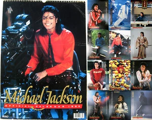 Michael Jackson Calendrier 1990 Calendar Kalender Poster Posters OFFICIAL - Imagen 1 de 1