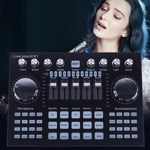 Live Sound Card K1 Digital Audio Mixer Network Live Sound Card Mixing Console - Picture 1 of 14