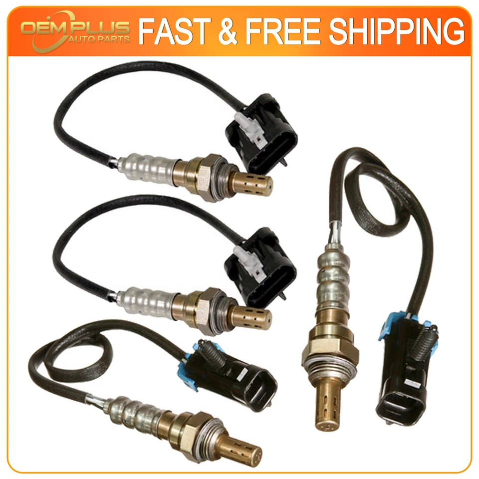 4pcs Upstream & Downstream 234-4012 234-4018 Oxygen Sensor Fit for Chevy GMC US