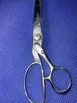 Vintage Royal Supreme Pinking Shears Nasco Japan All Chrome Plated 8 inch - Image 1 of 4