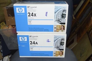 2 New! OEM HP 24A & 24X Black Toner Print Cartridges For LaserJet 1150 - Picture 1 of 4