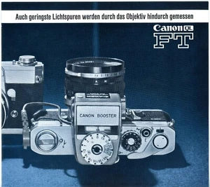 Kamera Prospekt CANON FT QL Broschüre Spiegelreflexkamera Reklame (Y4193 - Bild 1 von 2