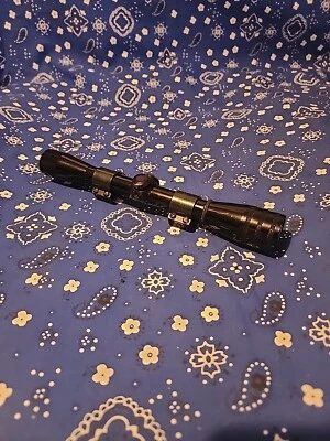 DE COLECCIÓN BABY REDFIELD 4X BRILLO 3/4" MIRA PARA RIFLE RETÍCULA DÚPLEX CON ANILLOS TEJEDORES Foto 1 de 4