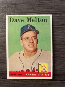 1958 Topps Set-Break #391 Dave Melton   EX-EXMINT