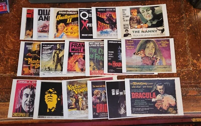 HAMMER 40th Anniversary poster postcards 1996 Set of 18 New - Image 1 of 2