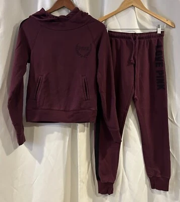 Victoria Secret Activewear Set Burgundy Size XS - Image 1 of 4