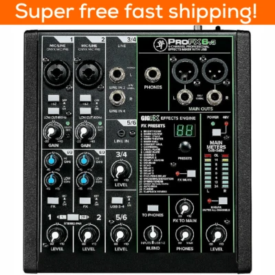 Mackie ProFX6v3 6-channel Mixer with USB and Effects - New - Image 1 of 4