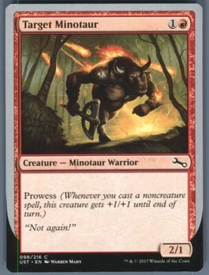 Magic_the_gathering Unstable Target Minotaur (C) #98 - Image 1 of 2