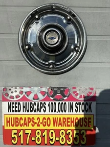 1969-73 Chevrolet Truck Blazer 15” Original Full hubcap 1 Rare MagstyleStainless - Picture 1 of 8