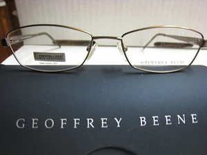 GEOFFREY BEENE EYEGLASS FRAMES Style  CLARITY in  BROWN 54-17-135 W/ Case - Picture 1 of 4