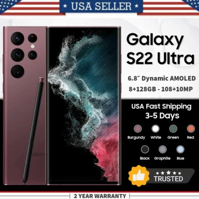 NEW SEALED SAMSUNG GALAXY S22 ULTRA 5G UNLOCKED 512GB/256GB/128GB 2 YRS WARRANTY