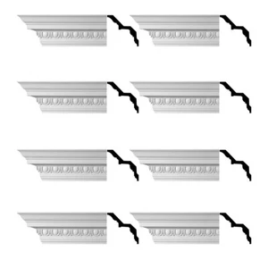 Renovator's Supply Ornate Cornice White Urethane Saint Denis Design 8 Pieces To - Picture 1 of 1