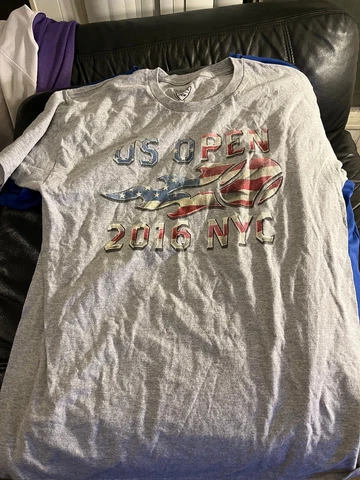 US Open 2016 New York T shirt Large USTA official merch Flushing Meadows Tennis Cover