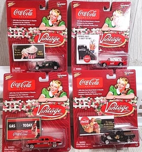 Coca-Cola Johnny Lightning Vintage Collection Die Cast Vehicles Lot of 4- NEW - Picture 1 of 15