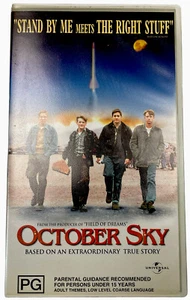 October Sky VHS Jake Gyllenhaal Video Cassette Tape PAL Clear Small Box PG 1999 - Picture 1 of 12